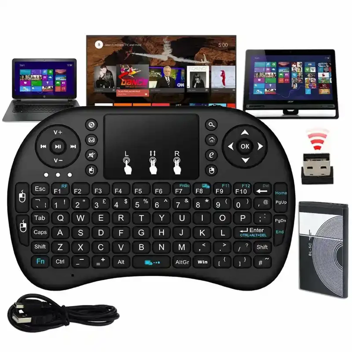 MINI WIRELESS KEYBOARD & TOUCHPAD MOUSE FOR ANDROID TV