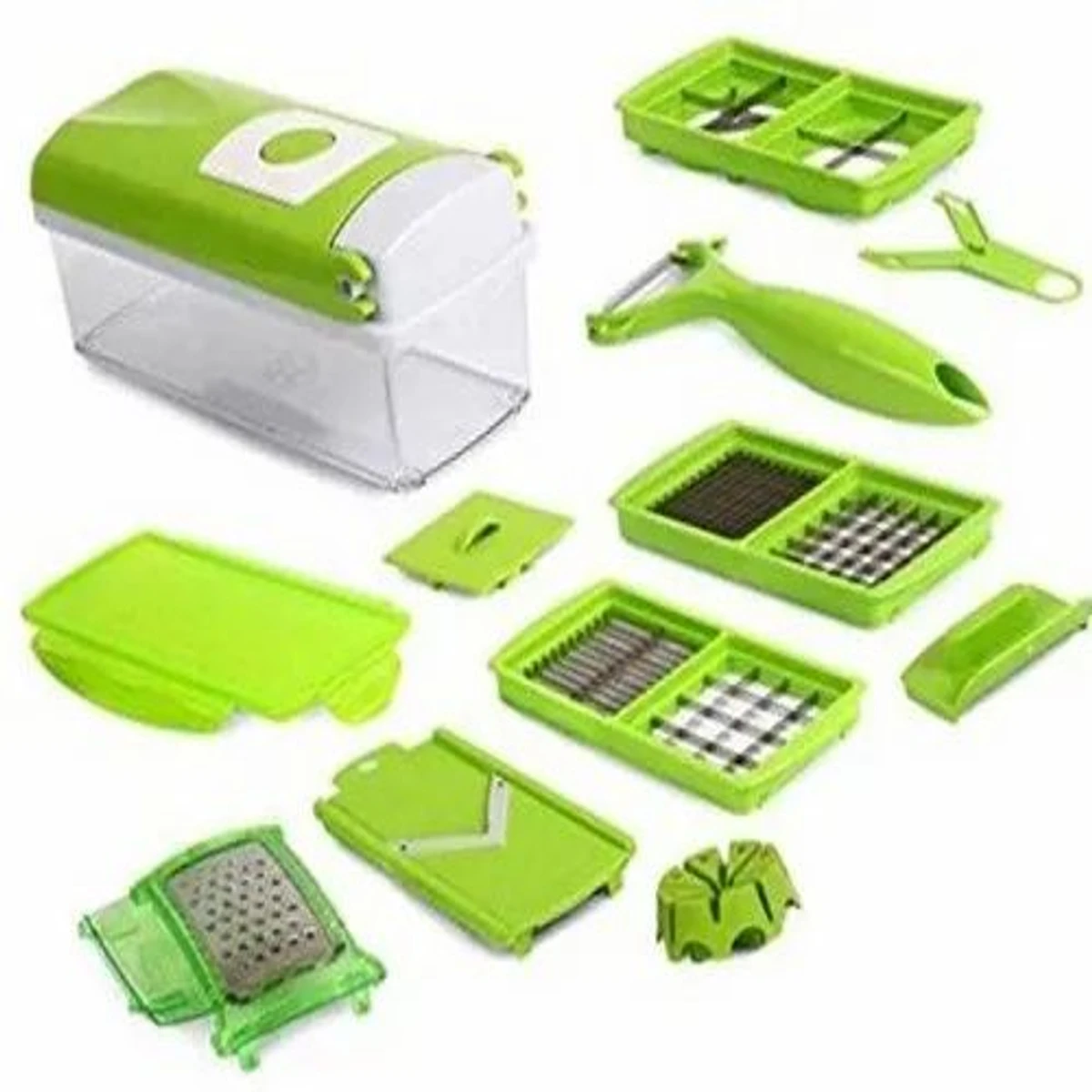 Home Puff 12-In-1 Multipurpose Vegetable & Fruit Chopper Cutter Grate